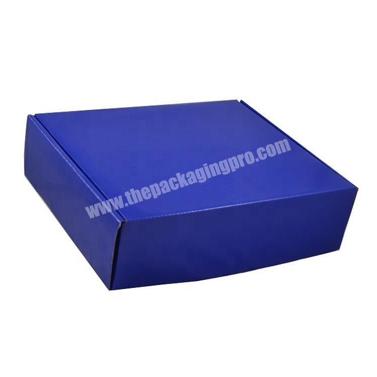 blue printed mailing box sound audio devices packaging box consumer eletronic gears corrugated box