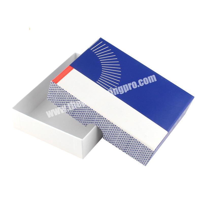 blue &white packaging box square rectangle