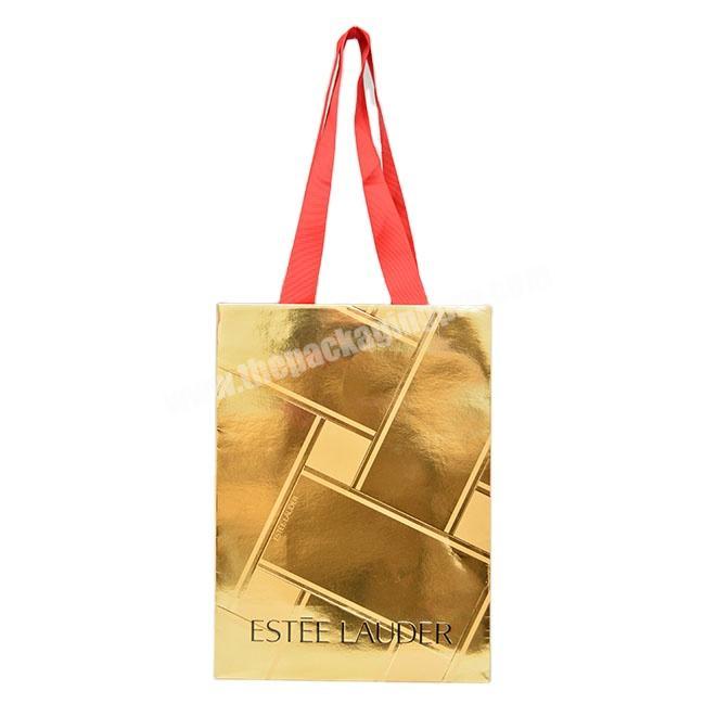 bold gold small gift bags luxury paper cosmetic bags