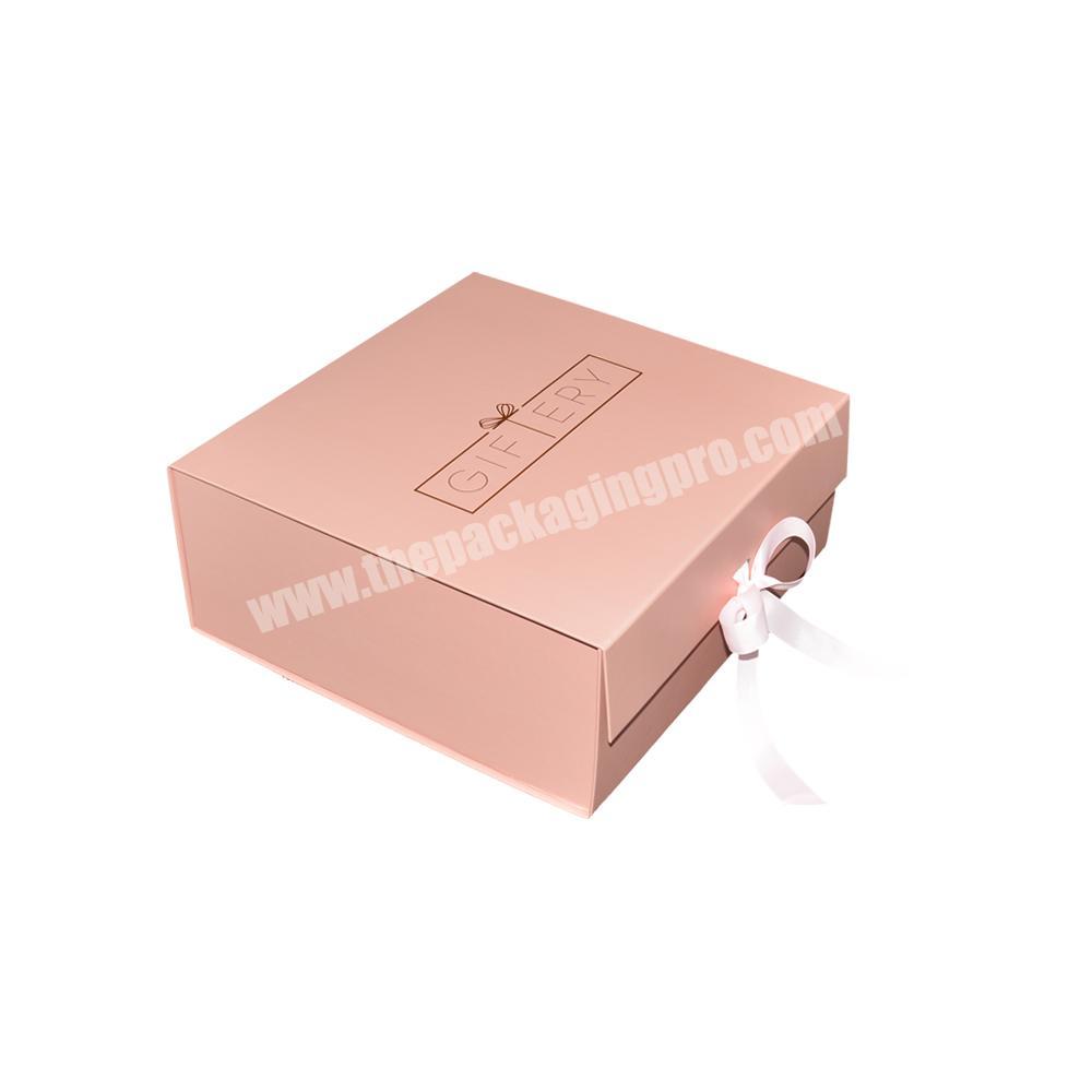 Book Shape Gift Box Pink Gift Box Packaging Luxury Beauty Bridesmaid Clothing Box For Dress Perfume