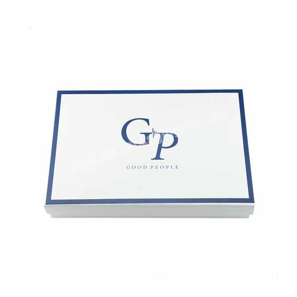 Book shape style paper t-shirt packaging box with custom stamp logo