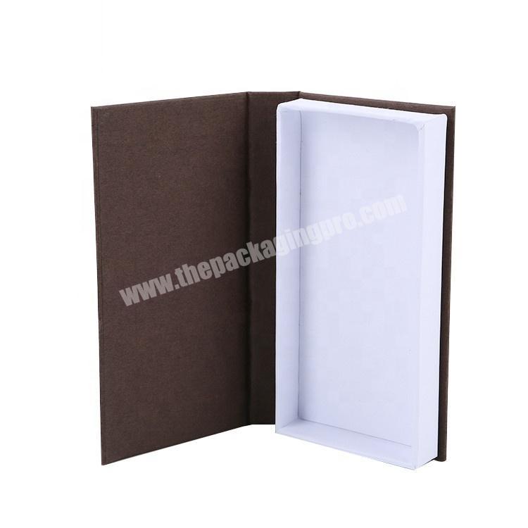 Book Shaped Cardboard Paper Packaging Eyeshadow Palette Cosmetic Box With Magnetic Closure