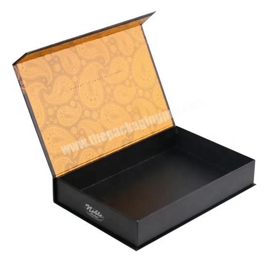 Book shaped cosmetic paper box magnetic closure