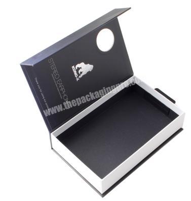 book shaped custom logo china electronic product packaging box mobile phones gift paper box
