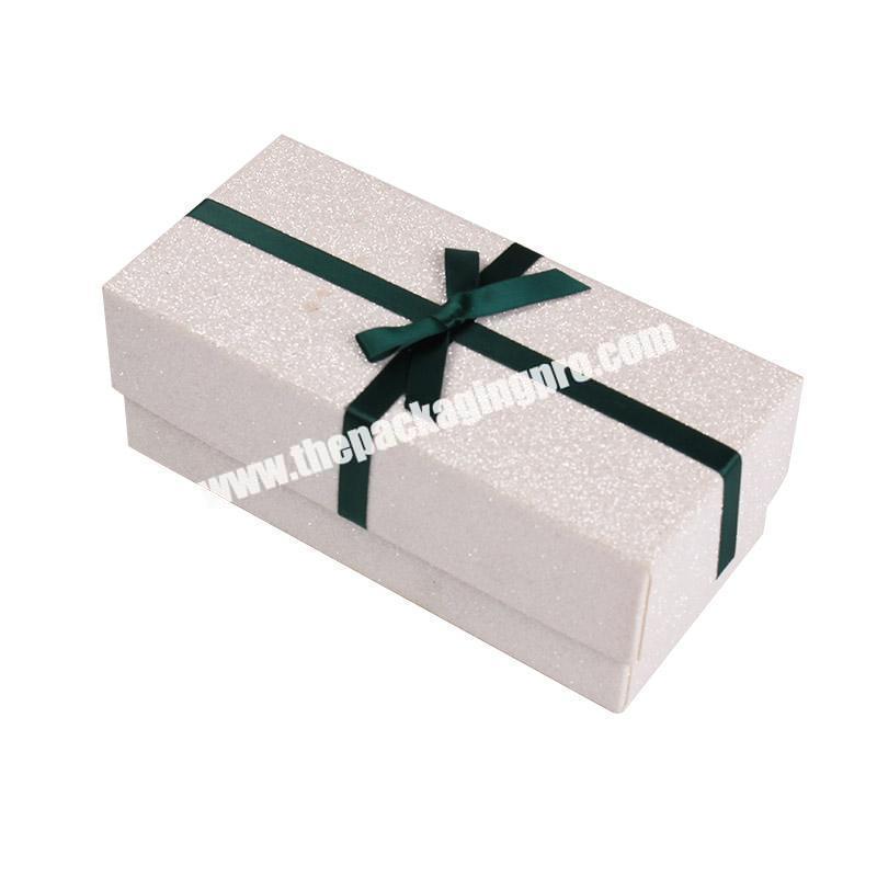 bowknot gift box paper packaging box for cosmetic jewelry watch box