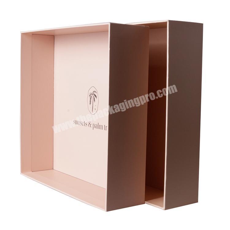 Box manufacturer custom luxury packaging paper lid and base gift packaging box for clothing