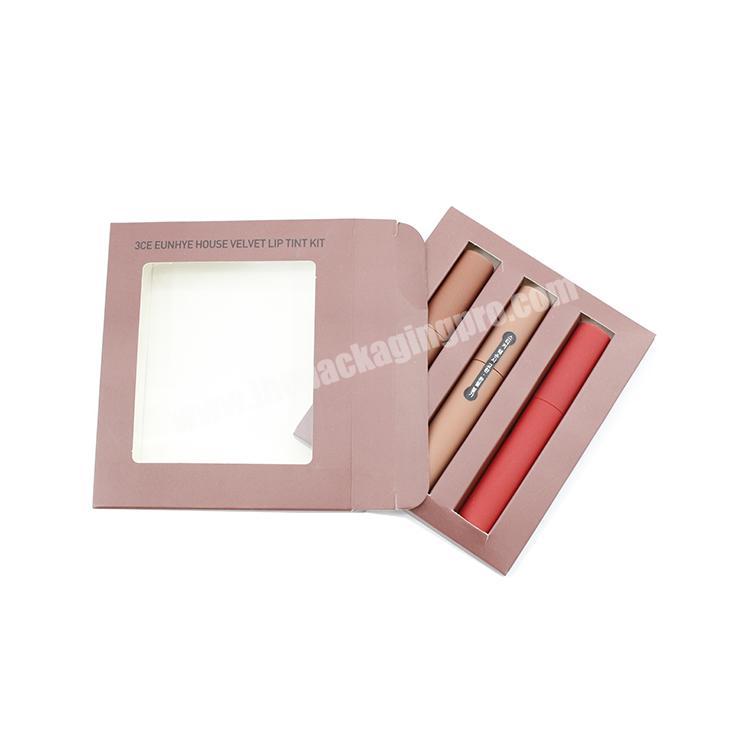 Box Manufacturer liquid lipstick custom printed  luxury cosmetic gift packaging box