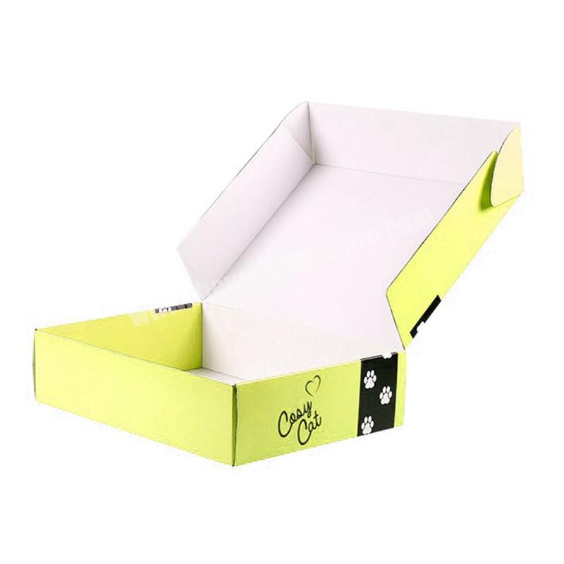 Box packaging yellow corrugated box