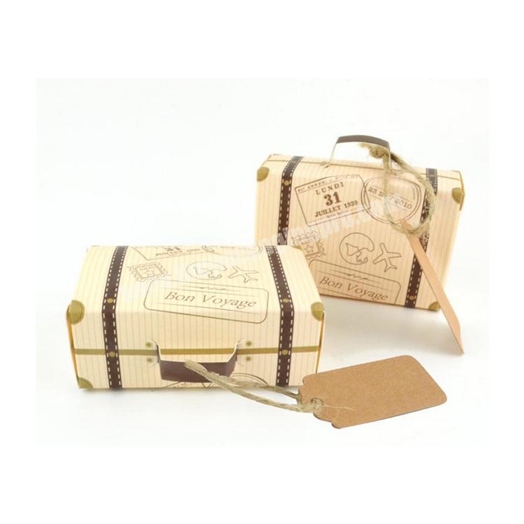 brand brown craft kraft paper shopping flat handle packaging gift bag with customised logo