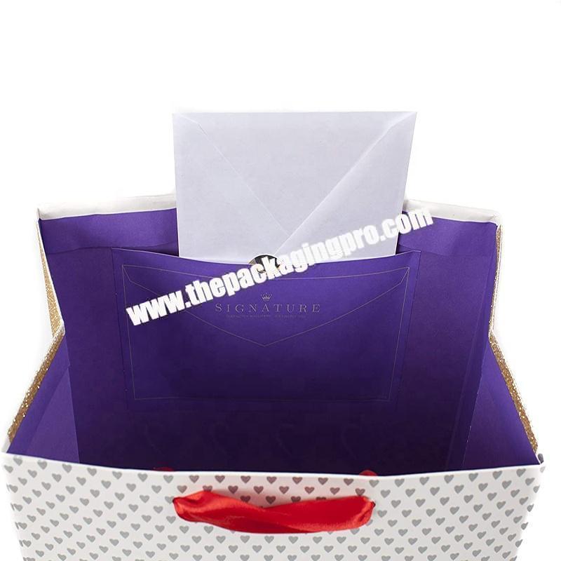 Brand brown craft kraft paper shopping flat handle packaging gift bag with customised logo