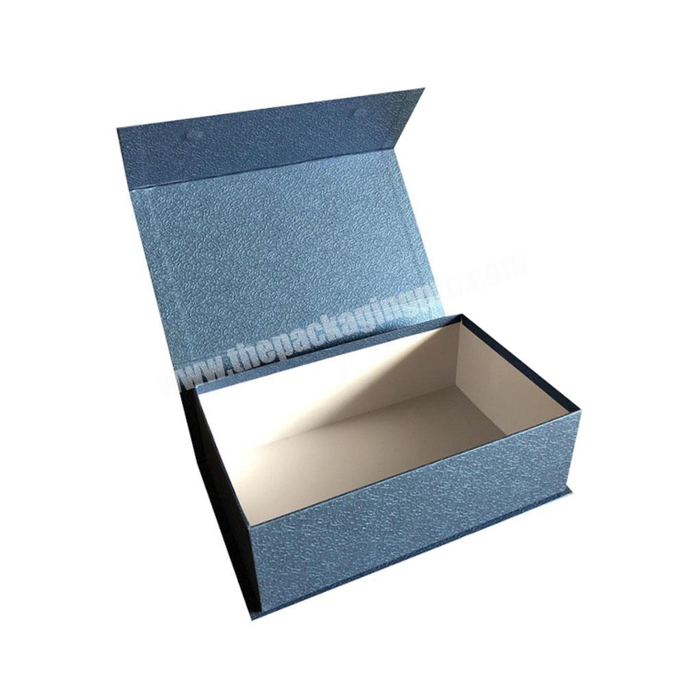 Branded Luxury Magnetic Closure Custom Design Rigid Hard Art Paper Cardboard Shoe Hair Extension Boxes