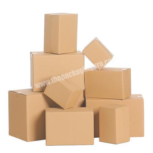 Brown carton corrugated shipping boxes blank kraft packaging box