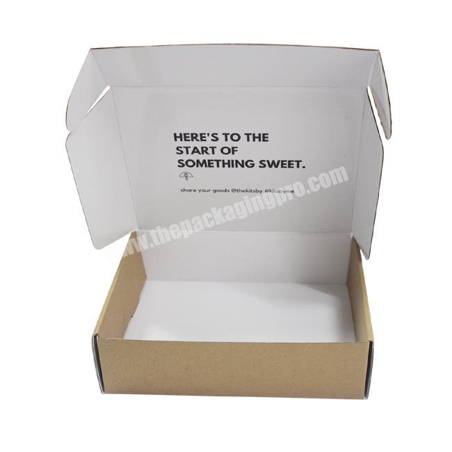 Brown Corrugated Paper Carton Custom Packaging Shipping Mail Box Packing Packaging Boxes With Logo