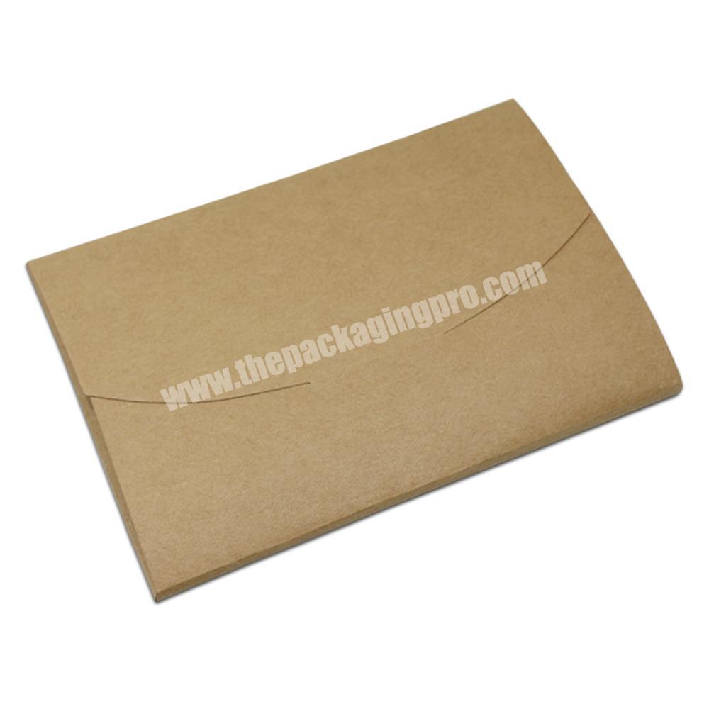Brown DIY Cards Packaging Box Cardboard Photo Pack Gift Box For Postcard Kraft Paper Envelope Package Case Party Favor