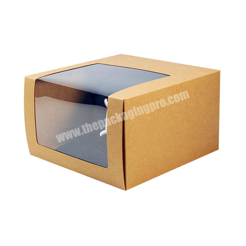 Brown Hat Kraft Paper Foldable Boxes Packaging