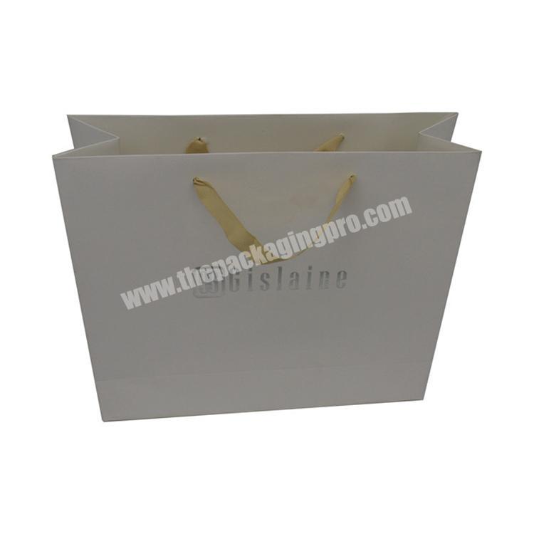 Brown kraft paper packaging bag with logo print