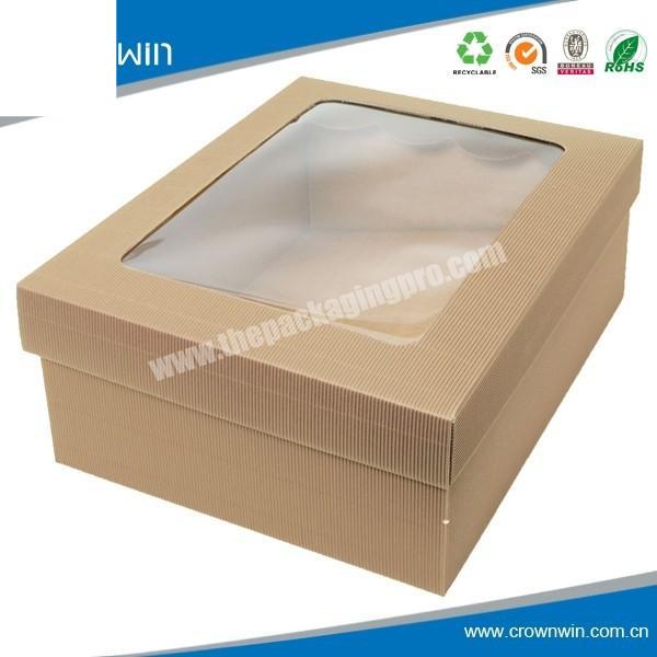 Brown Paper Transparent PVC Kraft Window Box