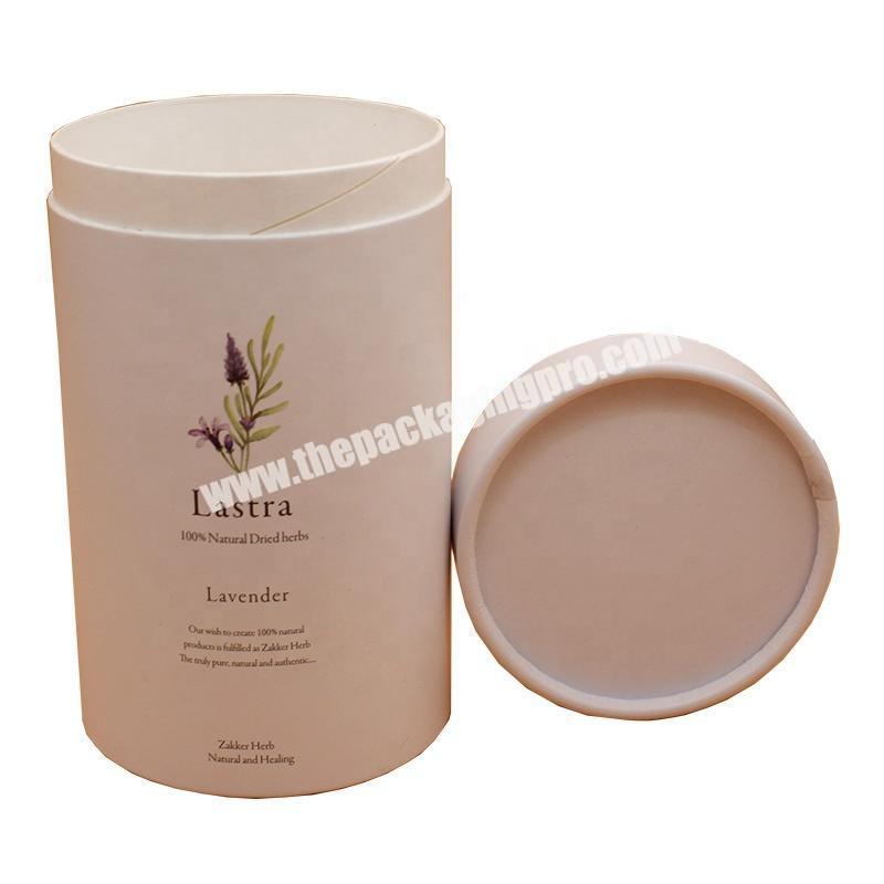 Brown Round Mini Gift Paper Scent Candle Tube Box Cylinder Boxes Packaging For Candles