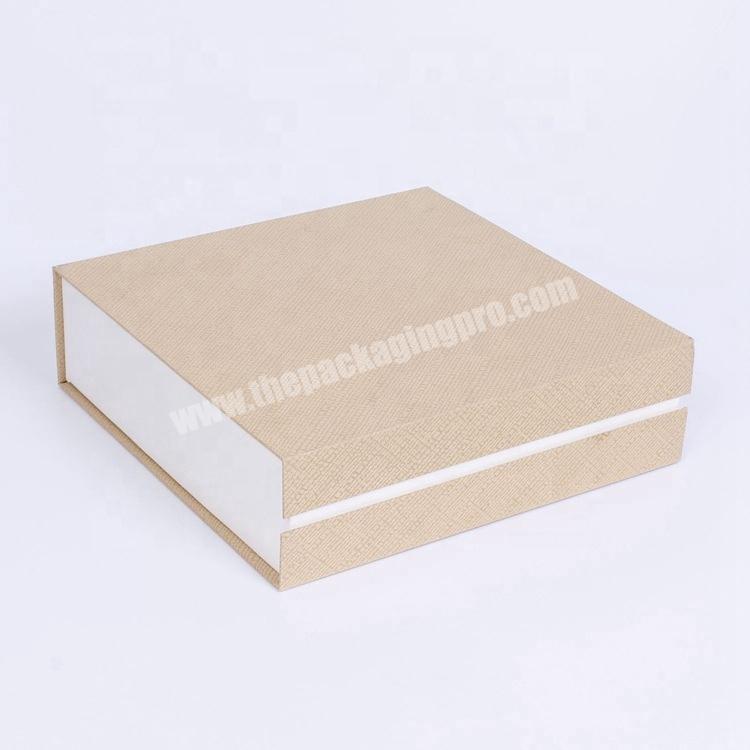Bulk Parcel Small Magnet Plain Book Sleeve Cufflinks Jewelry Magic Hard Carton Gift Nice Cardboard Delivery Box With Lid