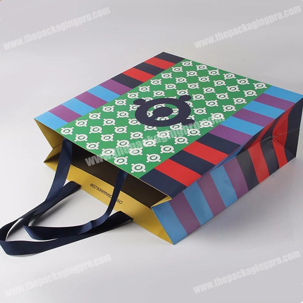 bulk production as your design gift paper carry bag with handles