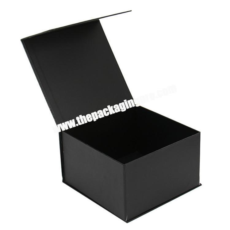 bulk sale printing logo rigid cardboard black hat boxes