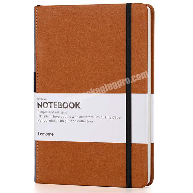 Business Classic Hardcover Writing FSC Notebook A5 size with Pen Loop Holder And Pocket