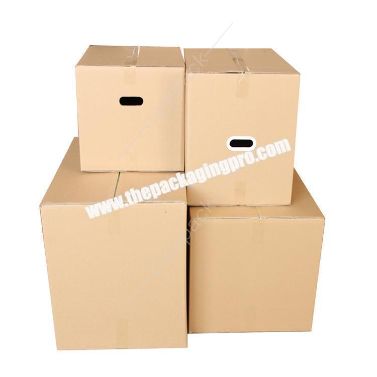 caixas kraft Remove Carton Corrugated emballage carton Storage Cardboard Shipping work home packing products Boxes with Handhold