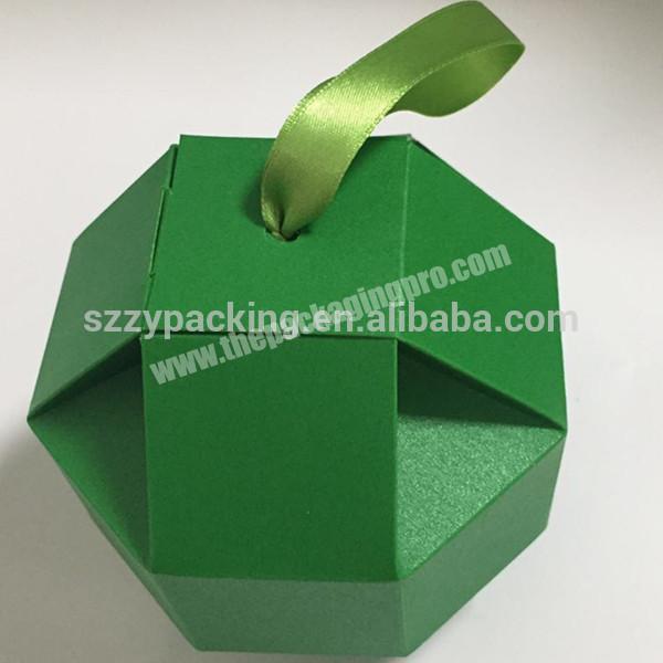 Candy paper box green candy box for Christmas candy box making