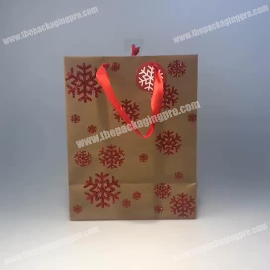 Canvas handle custom design shopping gift paper bags