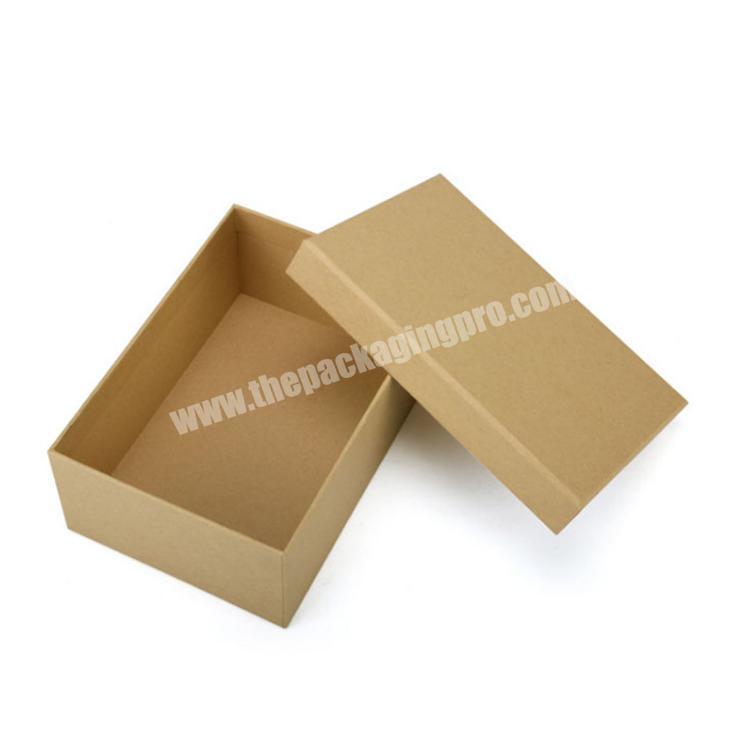 Cardboard brown plain boxes packaging luxury shipping boxes custom logo