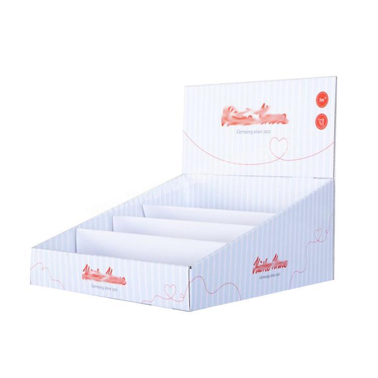 cardboard corrugated tray box pdq counter paperboard display box