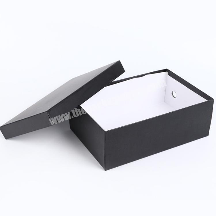 cardboard custom box paper shoe storage flap packaging box