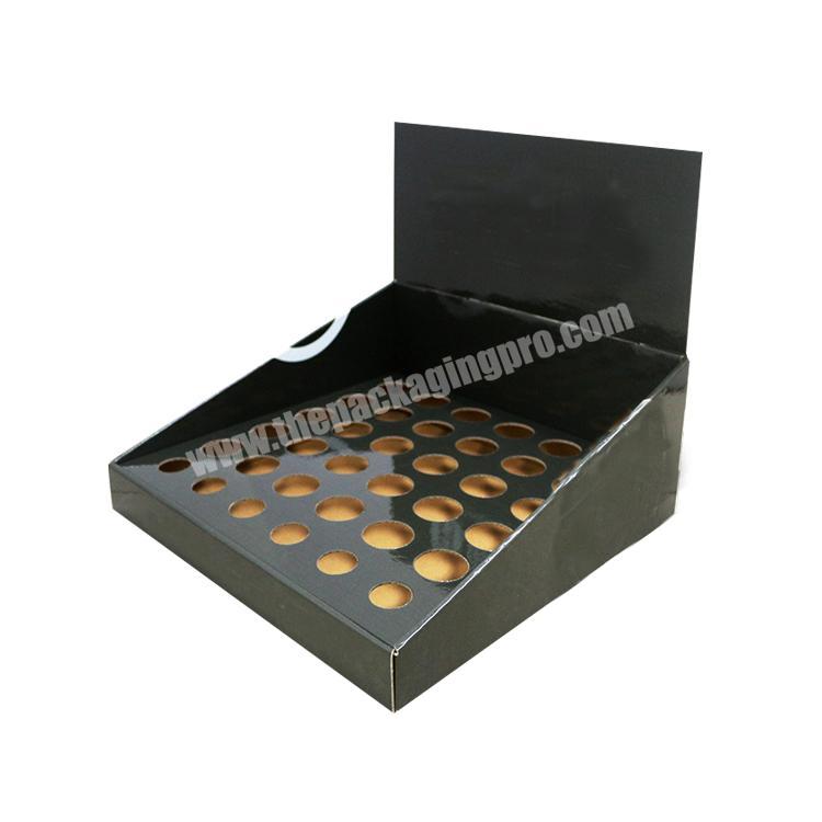 cardboard display shelves counter display rack paperboard collapsable corrugated box
