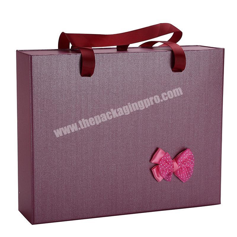 Cardboard drawer gift box ribbon OEM handles