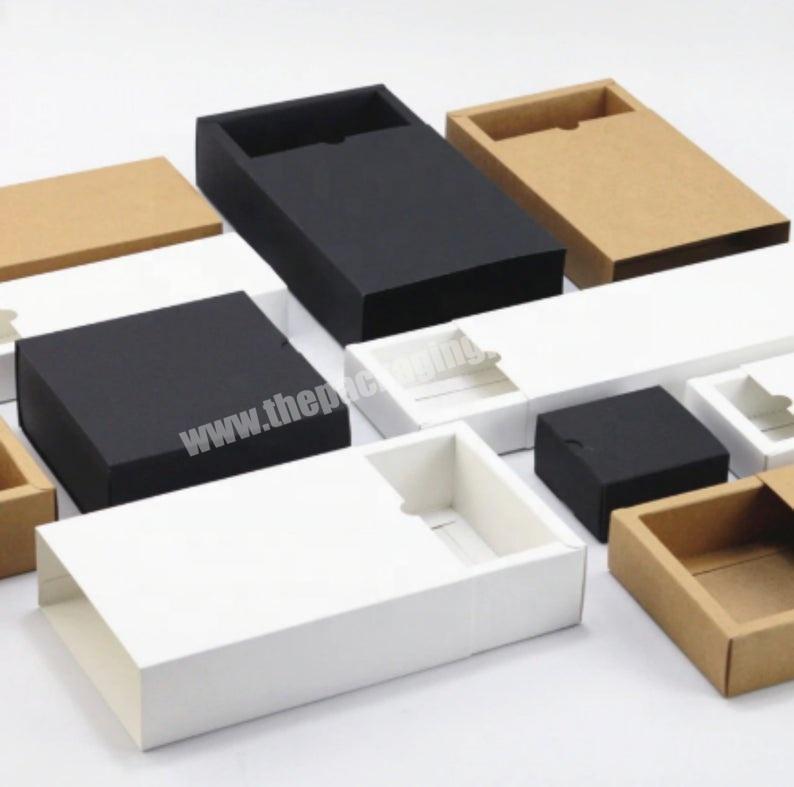 Cardboard Drawer  Packaging Shipping Mailing Wedding Favor Packaging Kraft Paper Party Gift Box