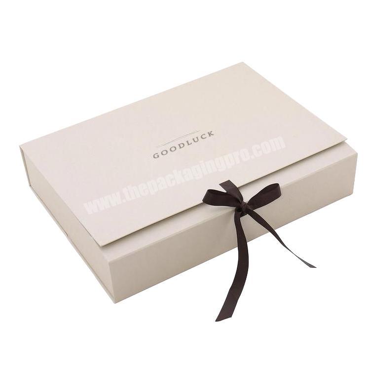 Cardboard flat folding storage box magnetic customized wholesale folding gift paper box