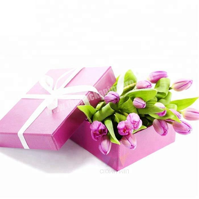 Cardboard Flower Gift Box With Package Printing