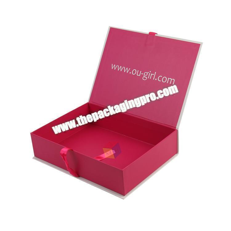 cardboard gift box custom packaging for hair bundles