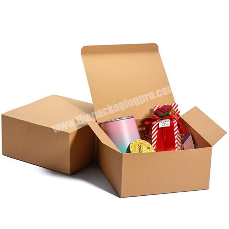 Cardboard Gift Boxes Favor for Bridesmaid Proposal Kraft Paper Present Packaging Box with Lids Decorative Gift Wrap Boxes Bulk