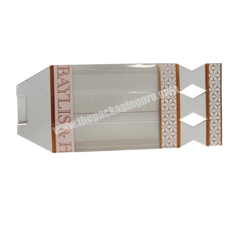 Cardboard gift packing container with window bottom and lid design