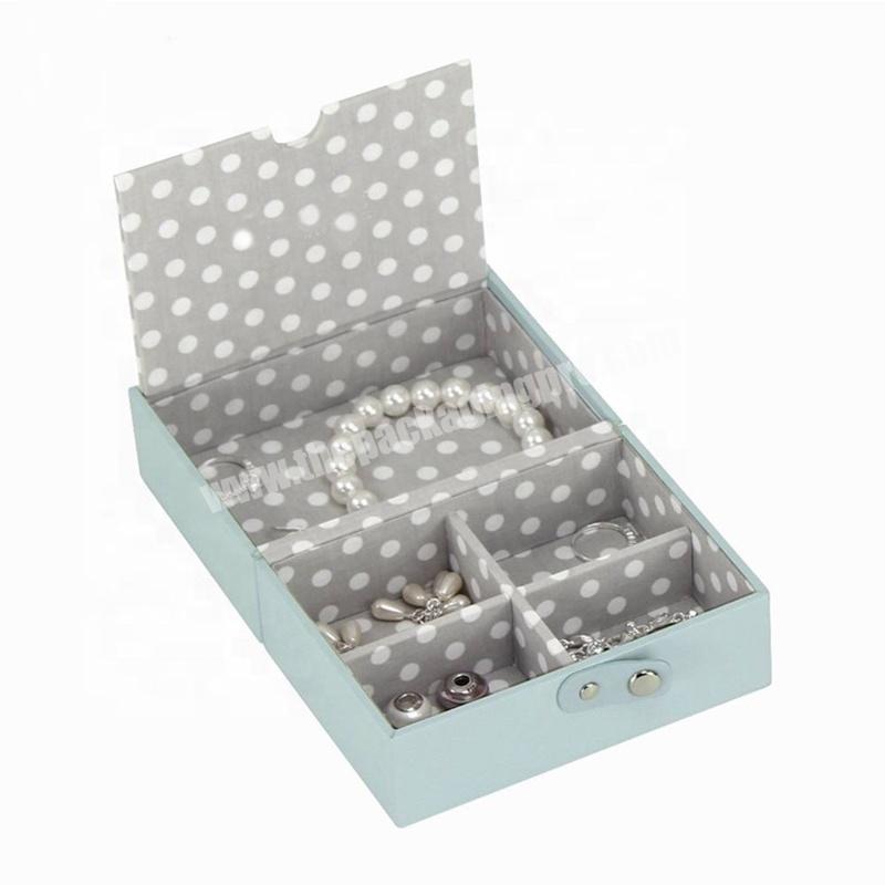 Custom Cardboard Jewelry Box Storage Small Clip Foldable Storage Box White Plain Jewellery Paper Box For Earrings Bracelet