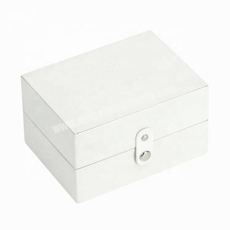 Manufacturer Cardboard Jewelry Box Storage Small Clip Foldable Storage Box White Plain Jewellery Paper Box For Earrings Bracelet