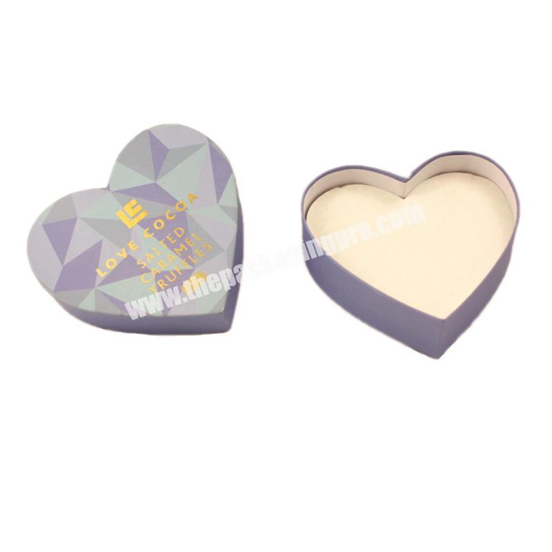 Cardboard Luxury Fancy Empty Praline Wedding Candy Chocolate Packaging Heart Shaped Box