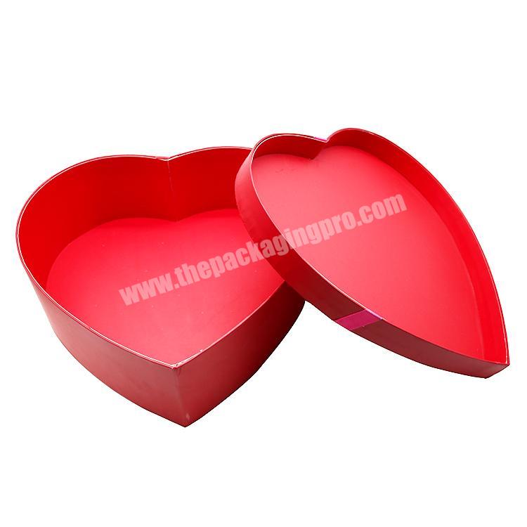 Cardboard Packaging Heart Shaped Gift Paper Box With Lid