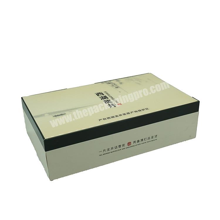 Cardboard paper box custom recycled tea set luxury tea packaging Chinese tea gift box