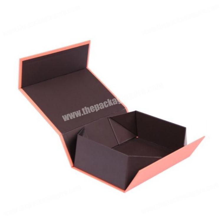 Cardboard paper custom magnetic folding apparel packaging box