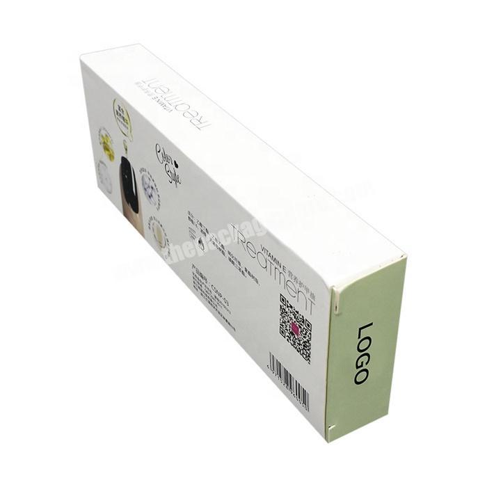 Cardboard paper packaging box with blister insert for nail polish