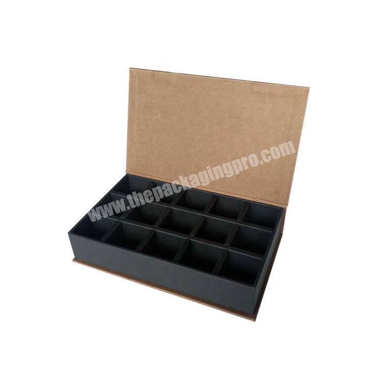 Cardboard Paper Packaging Chocolate Biscuit Cookie Candy Gift Box With Insert Dividers