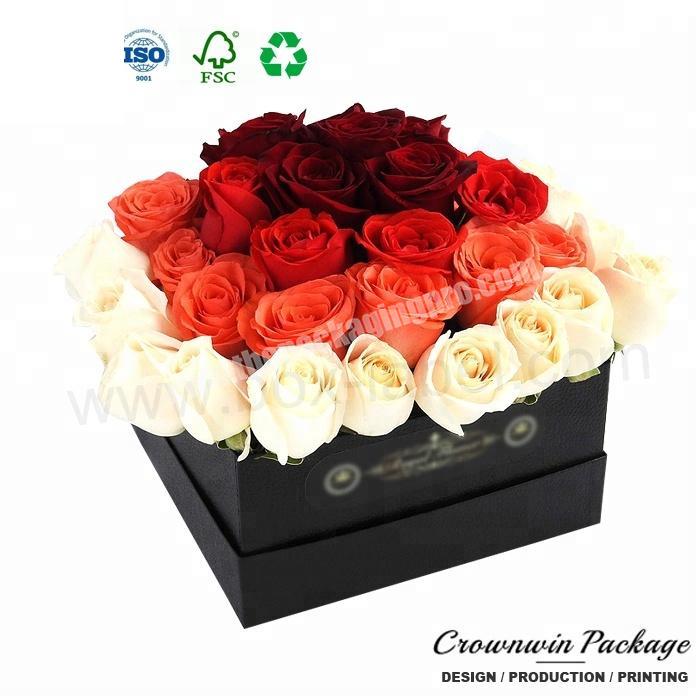 Cardboard Paper Packaging Gift Top And BottomType Box For Flower