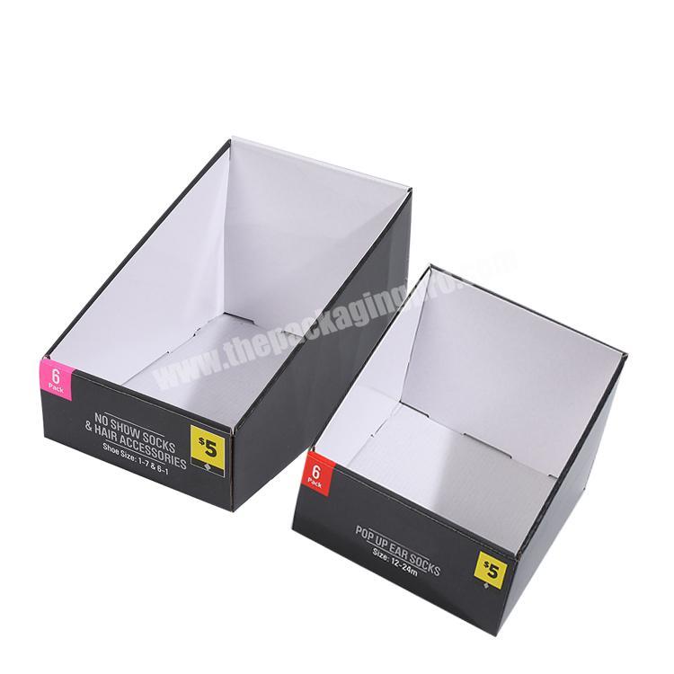 cardboard retail displays counter display rack paperboard collapsable corrugated box